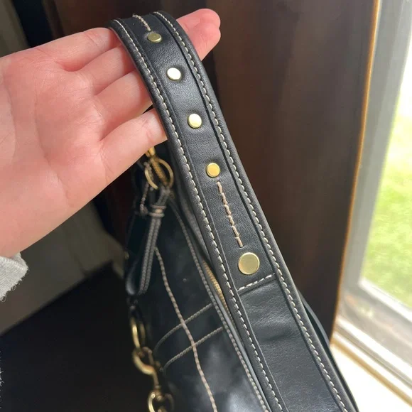 Coach Black Leather Ergo Hobo - Picture 9 of 12